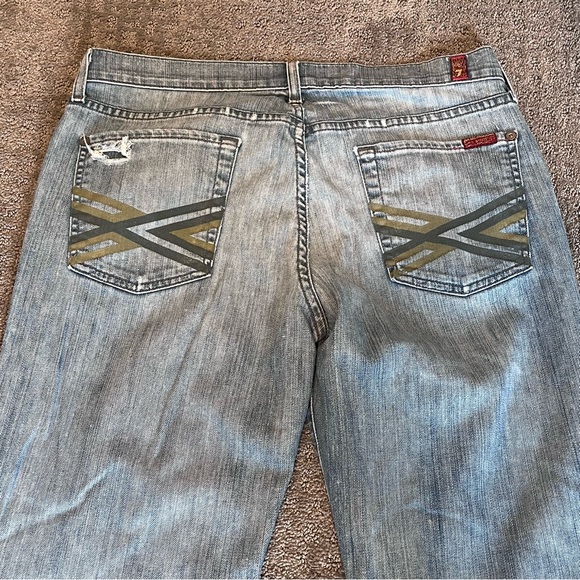 Men’s 7 For All Mankind Distressed Denim - 34 Waist - Picture 6 of 9